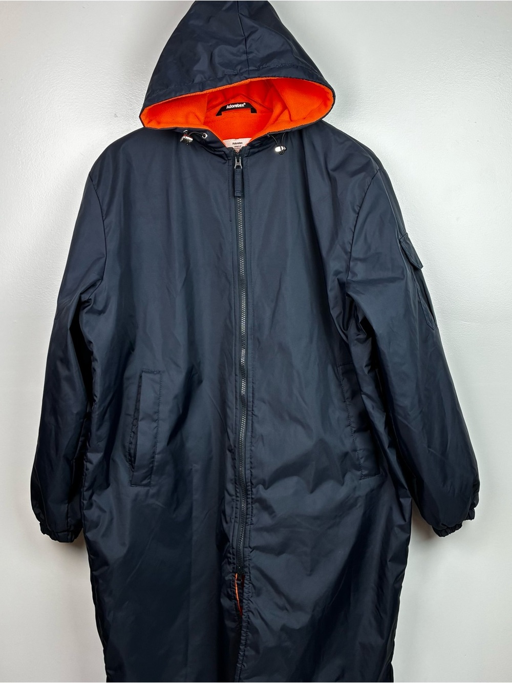 Adoretex NWOT Long Fleece Lined Water Resistant Swim Parka Coat